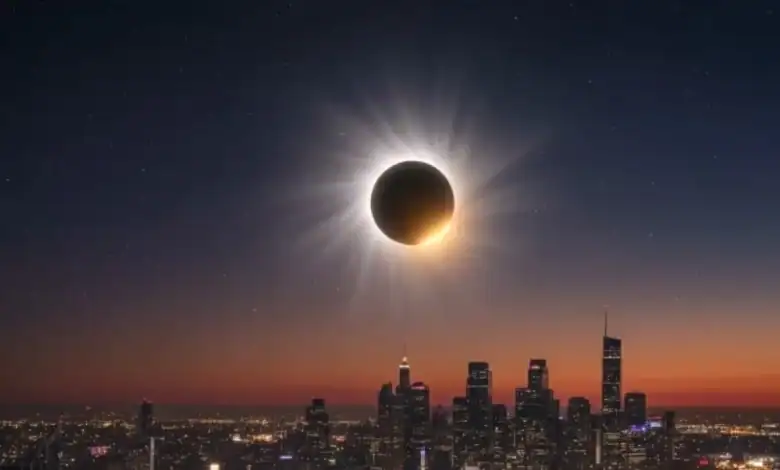 6 دقائق من الليل نهاراً.. كسوف تاريخي يظلل سماء العرب في هذا التوقيت