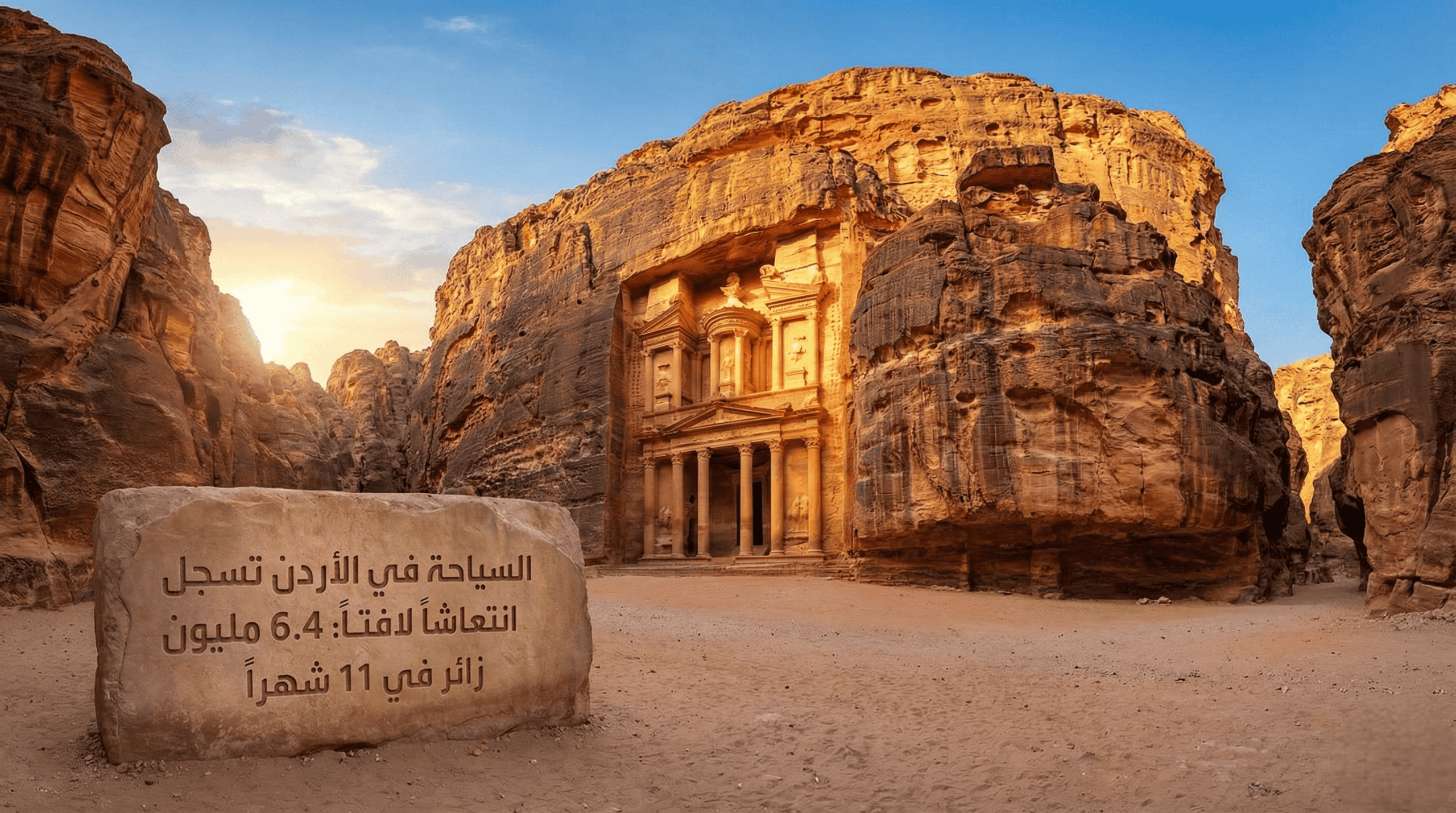 السياحة في الأردن تسجل انتعاشاً لافتاً: 6.4 مليون زائر في 11 شهراً