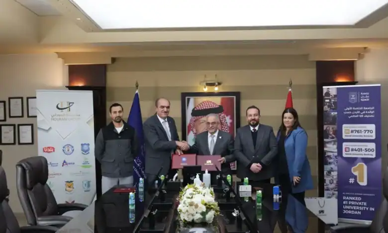 شراكة أكاديمية وبحثية جديدة بين جامعة عمّان الأهلية والجامعة السورية الخاصة
