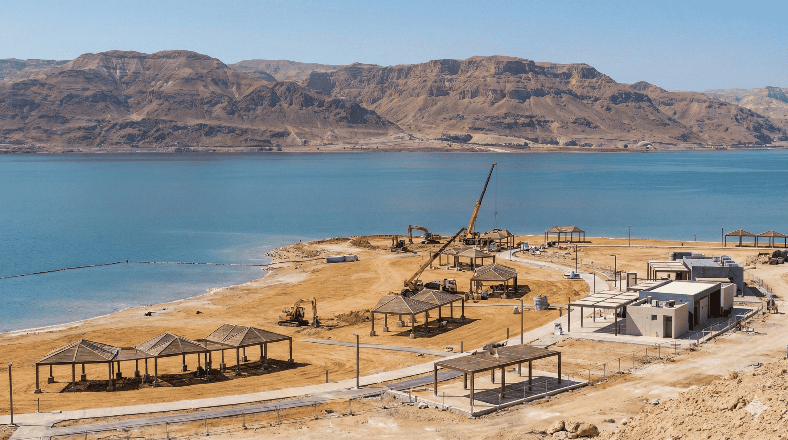 انطلاق خطة التحديث لشاطئ البحر الميت