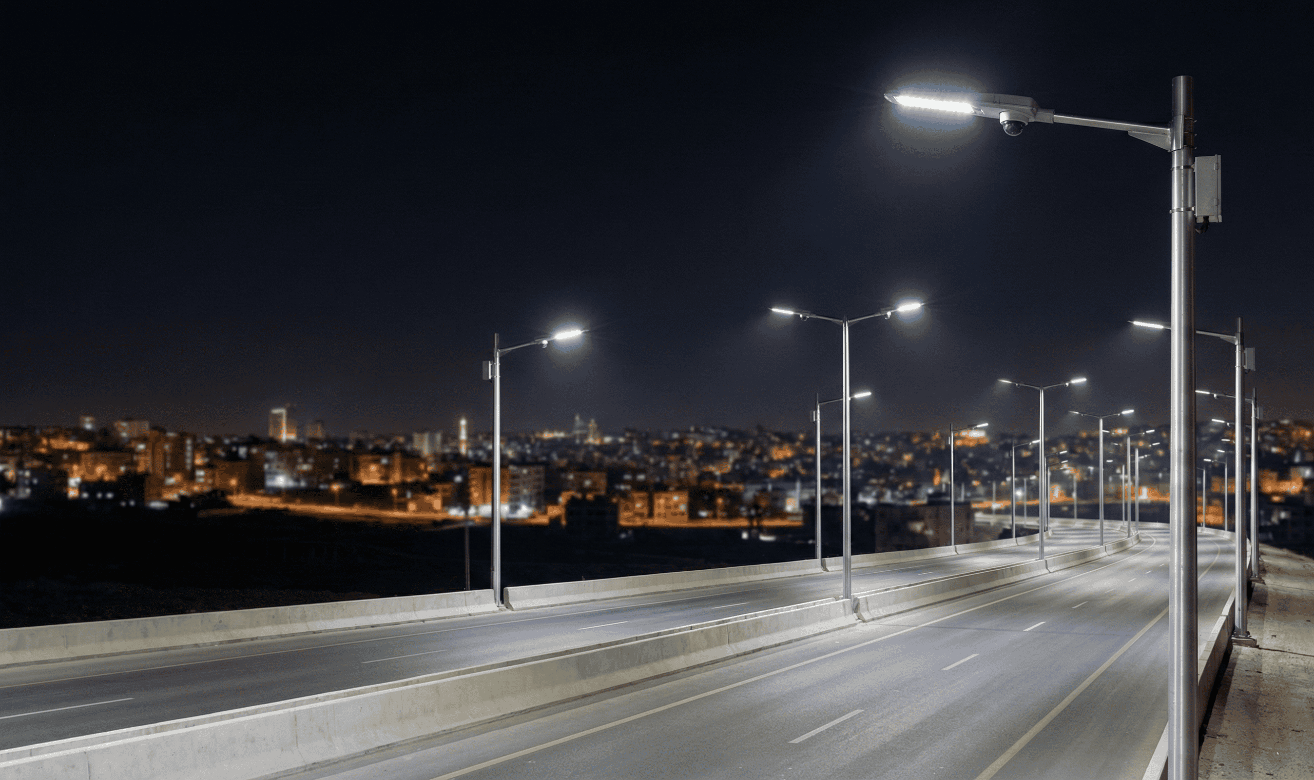الإضاءة الذكية لممر عمّان التنموي تدخل حيز التنفيذ بـ 1.4 مليون دينار