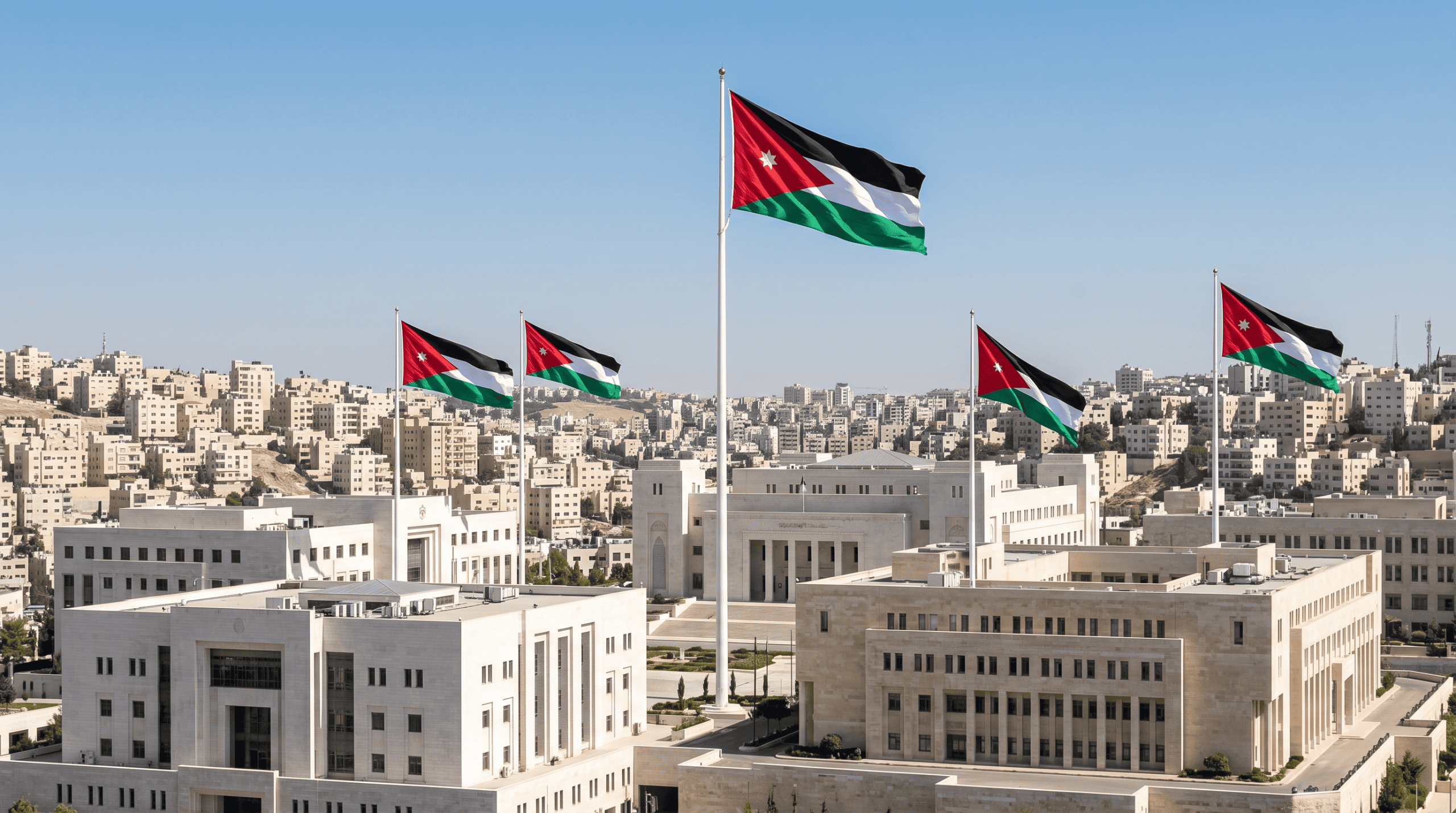 توجيهات حكومية برفع العلم الأردني فوق كافة المباني الرسمية