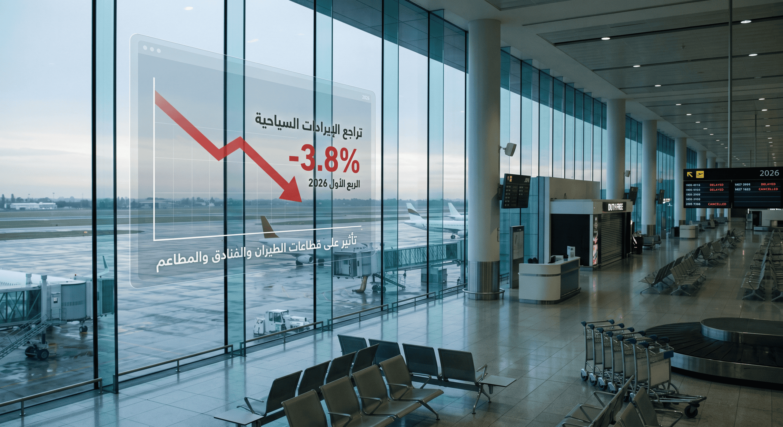 تراجع الإيرادات السياحية بنسبة 3.8% في الربع الأول من 2026