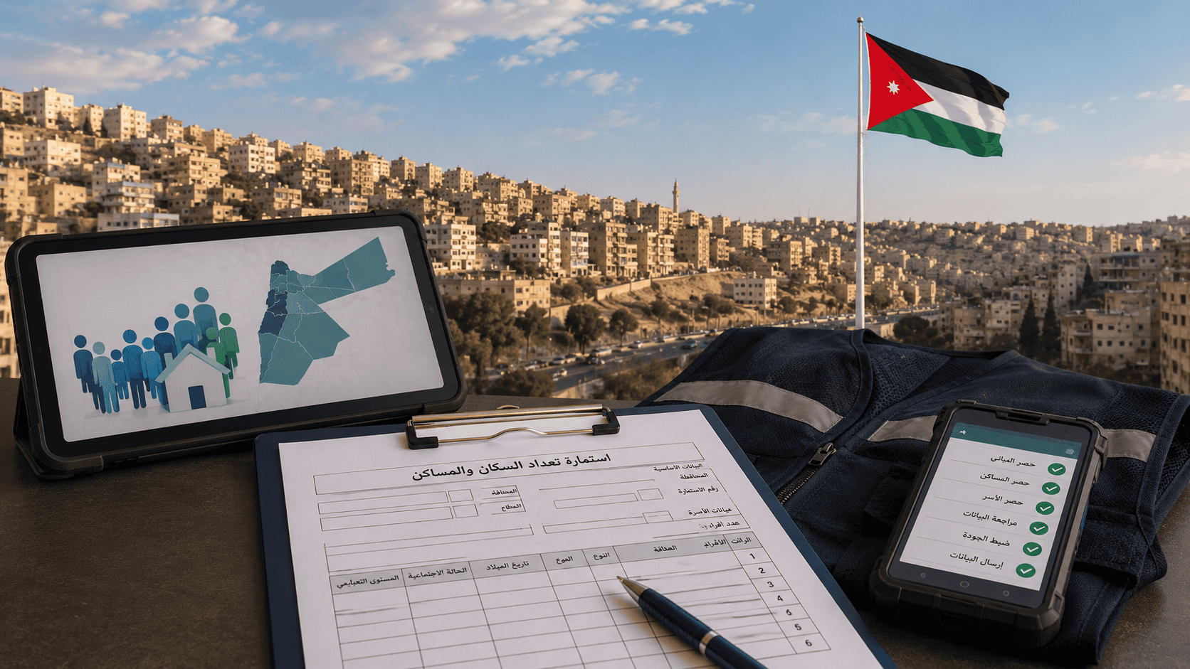 الأردن يستعد لتنفيذ التعداد العام للسكان والمساكن في تشرين الأول