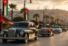 متحف السيارات الملكي يحتفي بعيد الاستقلال الـ80 بموكب كلاسيكي يجوب عمّان