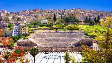 تنظيم فعالية في المدرج الروماني لمؤازرة النشامى أمام النمسا