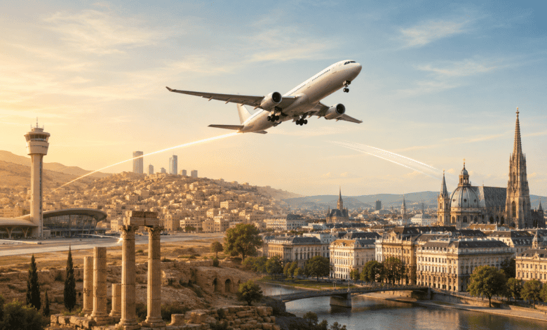 الملكية الأردنية تطلق رحلات جوية مباشرة بين عمّان وفيينا