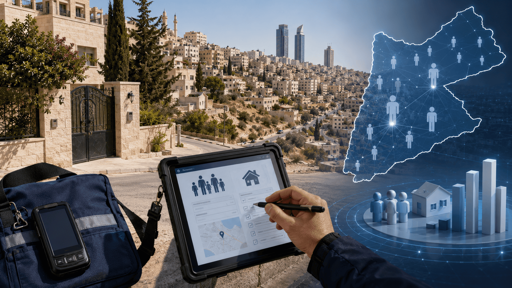 الإحصاءات العامة: انطلاق التعداد السكاني الشامل في الأردن خلال تشرين الأول