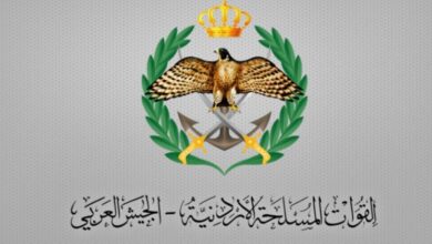 القوات المسلحة الأردنية تسقط خمسة صواريخ إيرانية