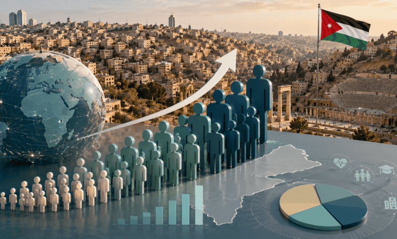 تقرير إحصائي: تعداد سكان الأردن مرشح للتضاعف خلال 40 عاماً