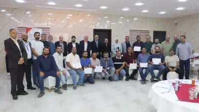 تخريج 18 مدرباً في مجال اللحام المتقدم للمعادن في عمّان