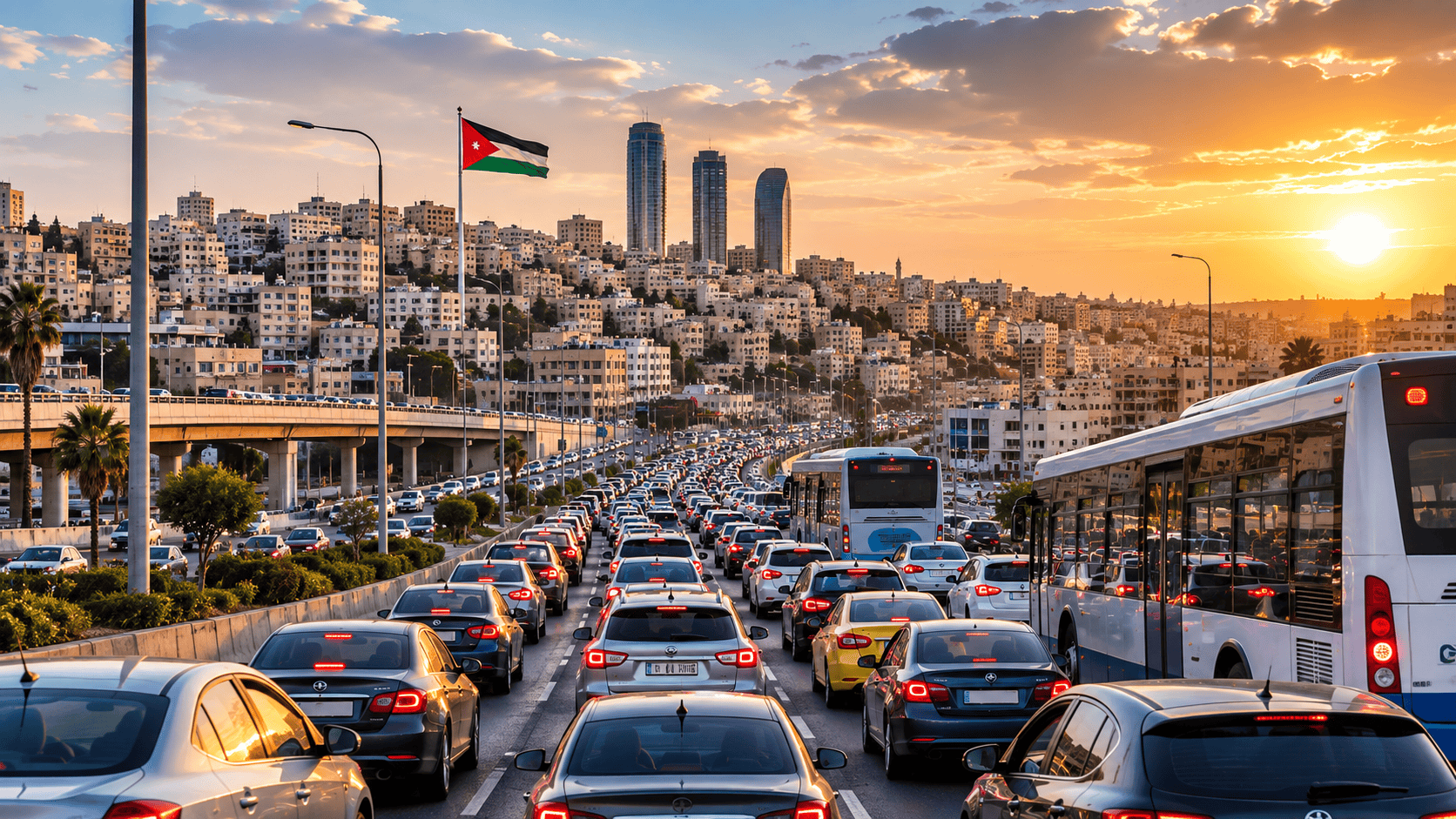 أزمة السير في عمان: 1.5 مليون مركبة وتحديات التمدد العمراني