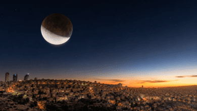 خسوف جزئي للقمر في الأردن يوم 28 آب