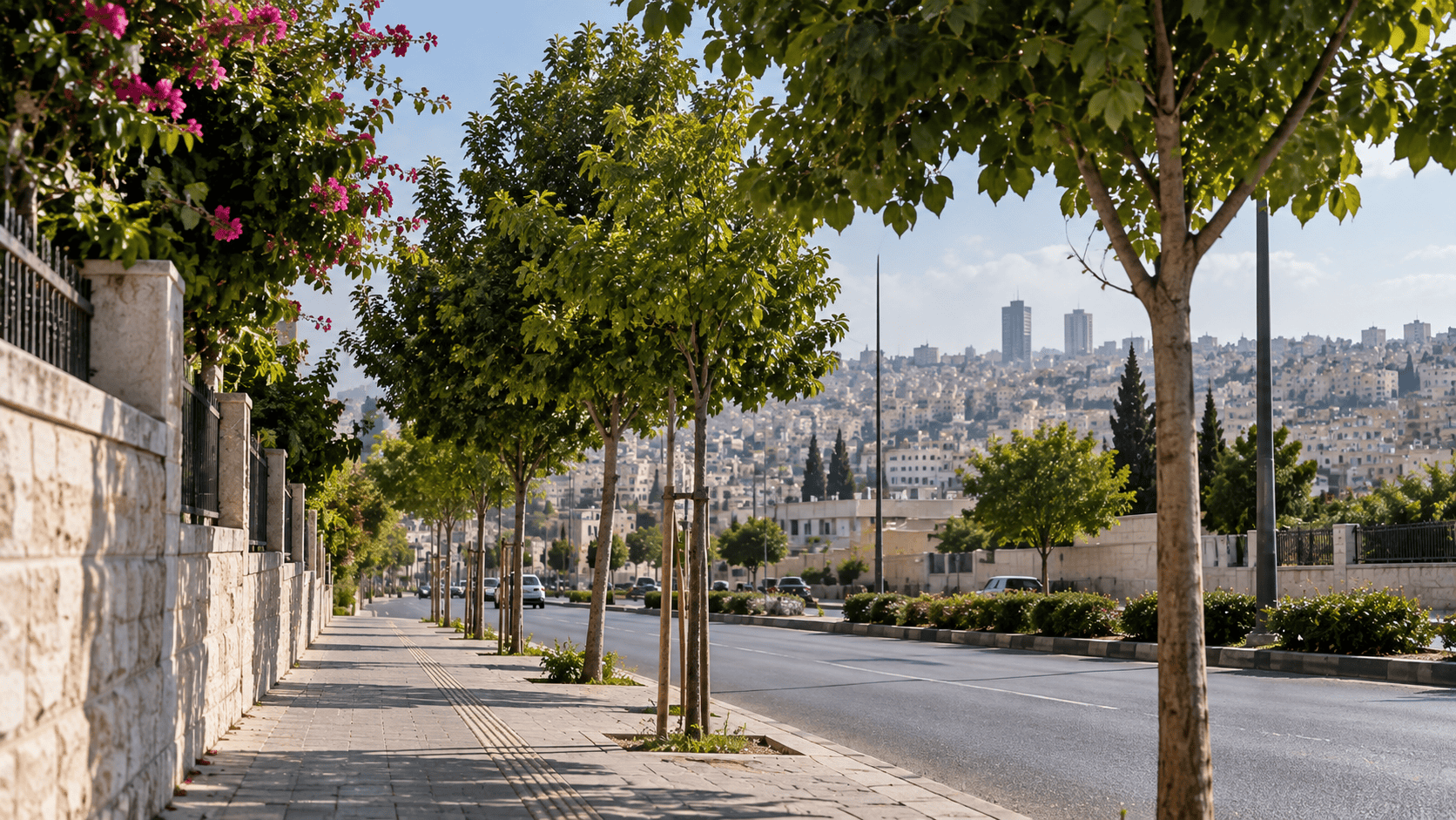 أمانة عمّان تحدد 22 نوعاً من الأشجار للأرصفة وتوضح آلية الإزالة