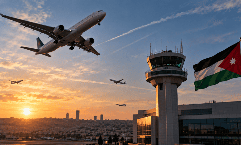نمو حركة الطائرات في الأجواء الأردنية وتأثير تحديث الملاحة