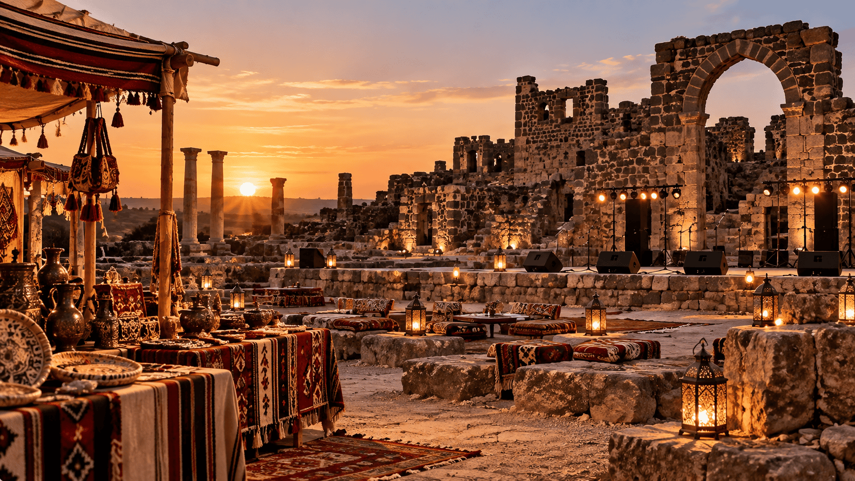 انطلاق فعاليات مهرجان أم الجمال السياحي والثقافي