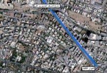 أعمال تعبيد ليلية في شارع الشريف الحسين بن علي بمنطقة زهران في عمان