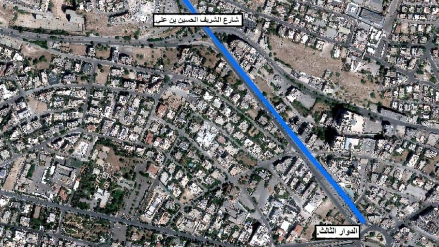 أعمال تعبيد ليلية في شارع الشريف الحسين بن علي بمنطقة زهران في عمان