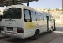 عمّان: انزلاق حافلة عمومية واصطدامها بمركبة دون إصابات